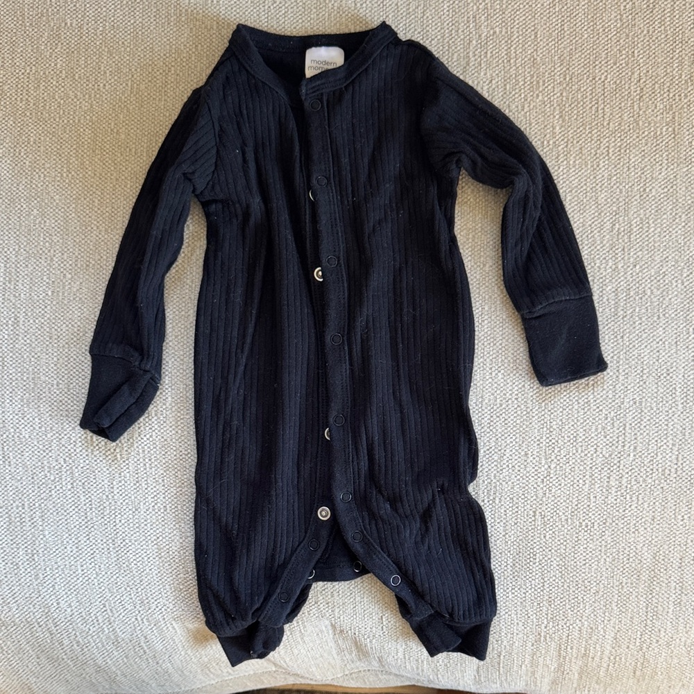 Cozy Black Kids Footie by [Brand]